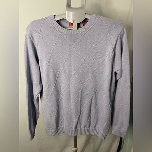 IZOD Light blue‎ Sweater size medium windowpane